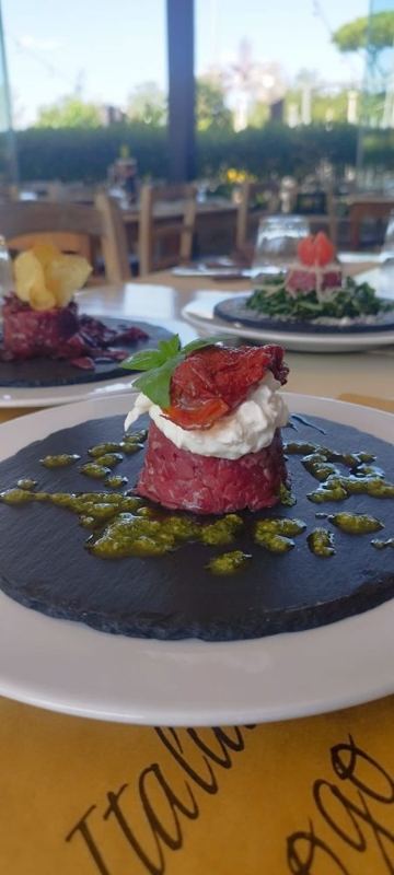 Tris di Tartare di Manzo Marinato